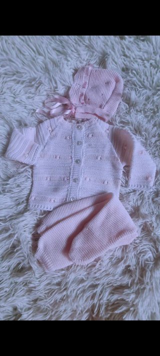 Conjunto primera puesta bebé, talla00m.