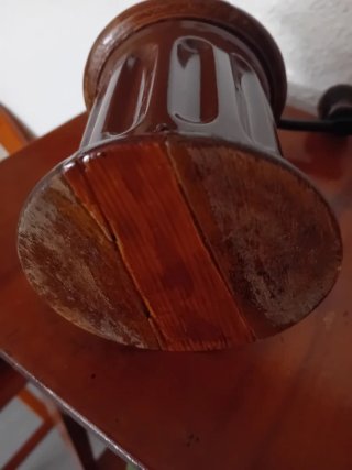 Molinillo de café antiguo madera y metal
