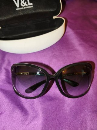 Gafas tom Ford Negro/Oro original  Como nuevas