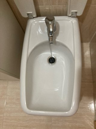 Bidé de cerámica blanco