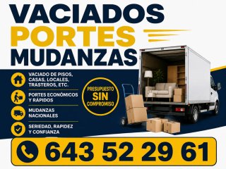 Mudanzas vaciados...