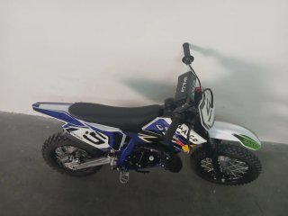 Pit Bike Infantil Motocross Azul y Blanco