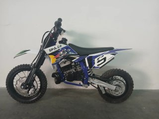 Pit Bike Infantil Motocross Azul y Blanco