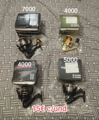 Carretes de pesca 7000, 4000, 5000