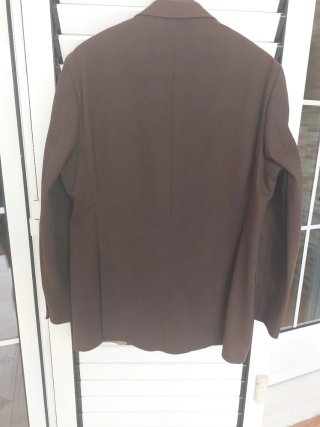 Chaqueta de vestir marrón hombre