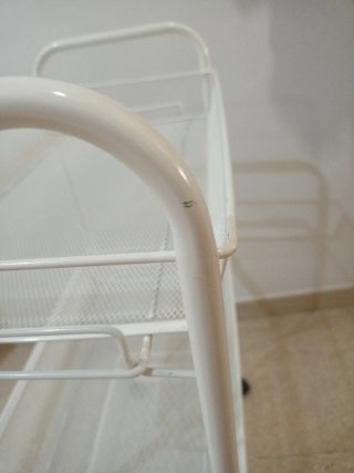 Carrito Auxiliar Metálico Blanco Ikea