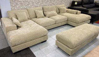 SOFA GAMA ALTA CHIASE LONGUE DOBLE + PUFF