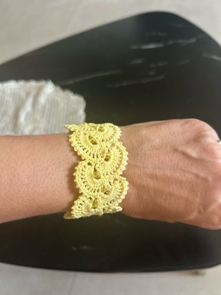 Bracciale uncinetto fatto a mano