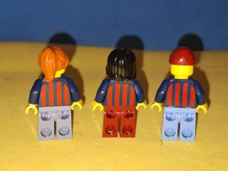 Lego original 3 Minifiguras FC Barcelona