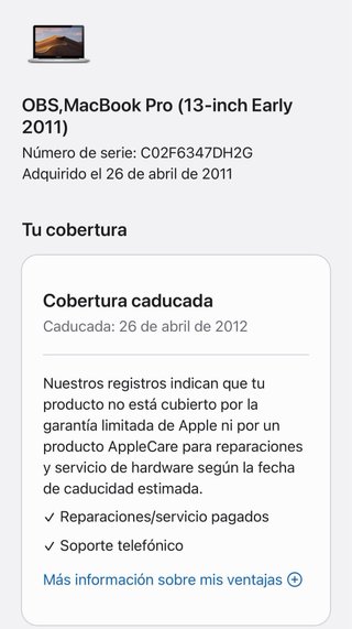 MacBook Pro 13” A1278 para piezas
