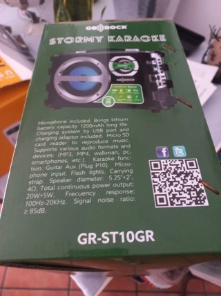 Altavoz Karaoke Stormy GR-STIOGR