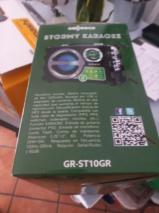Altavoz Karaoke Stormy GR-STIOGR