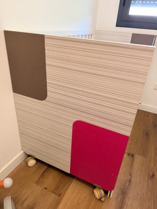 Cuna colecho blanca con detalles