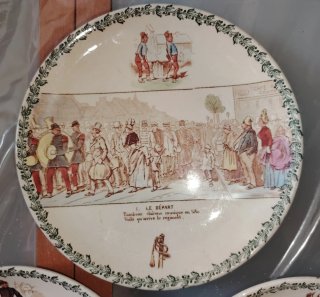 Platos Terre de Fer siglo XIX leer descripción