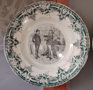 Platos Terre de Fer siglo XIX leer descripción