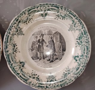 Platos Terre de Fer siglo XIX leer descripción