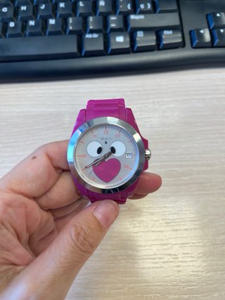 Reloj TOUS Rosa y Plateado Silicona Nuevo