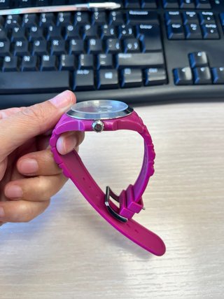 Reloj TOUS Rosa y Plateado Silicona Nuevo