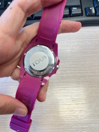 Reloj TOUS Rosa y Plateado Silicona Nuevo