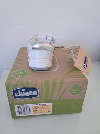 Sandalias Chicco piel blancas Talla 18