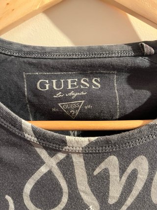 Camiseta Guess Hombre Talla XL Gris
