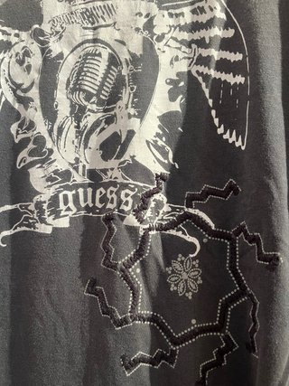 Camiseta Guess Hombre Talla XL Gris