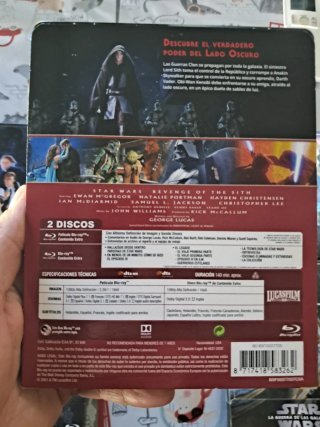 Colección 9 Películas Star Wars Blu-Ray Steelbook