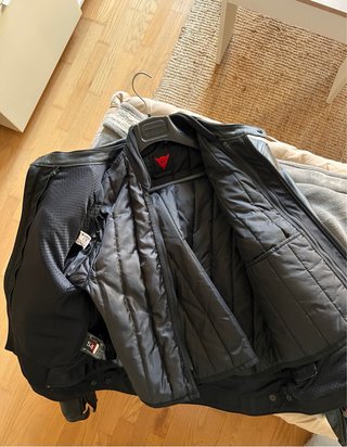 Chaqueta Dainese Cuero Hombre Negra