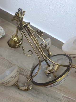 Lámpara de salón 3 brazos perfecto estado