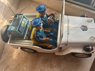 JEEP POLICÍA Juguete Chapa Antiguo