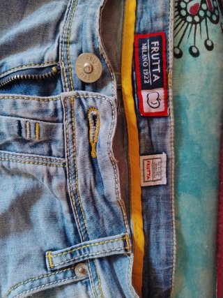 Bermuda jeans Frutta uomo taglia M