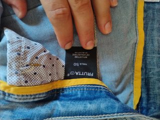 Bermuda jeans Frutta uomo taglia M