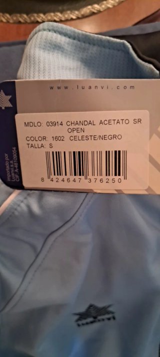 Chándal Luanvi Hombre Talla S Nuevo