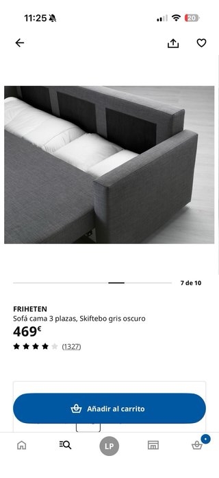 Sofá Cama Ikea Friheten Gris