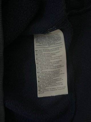 Sudadera Converse Azul Marino Talla L