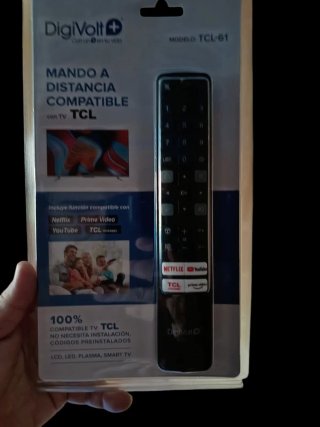 TCL tv mando a distancia