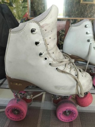 Pack Patines Artísticos + Vestido Azul T.34
