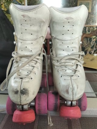 Pack Patines Artísticos + Vestido Azul T.34