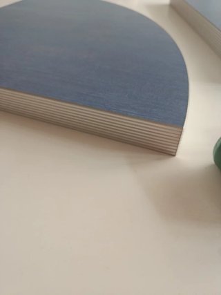 Leja esquinera azul