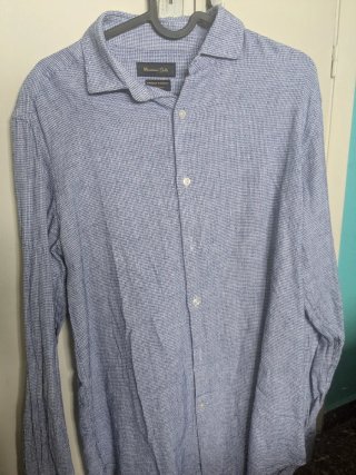 Camisa Massimo Dutti Azul Cuadros (regalo)