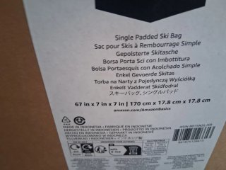 Porta sci Amazon Basics imbottito