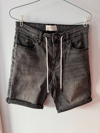 Pantalón corto vaquero elástico hombre