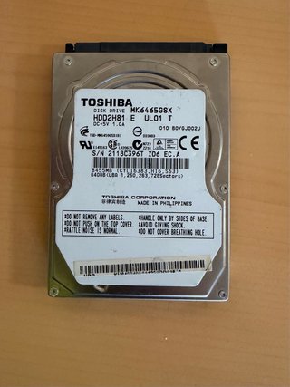 Disco Duro Toshiba HDD2H81 640GB