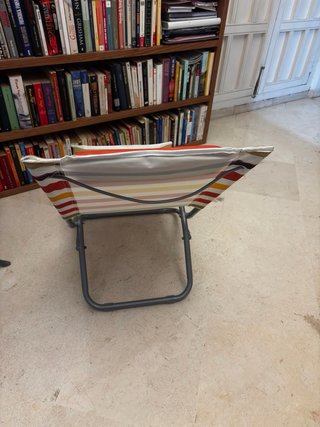 2 Silla de exterior plegable multicolor
