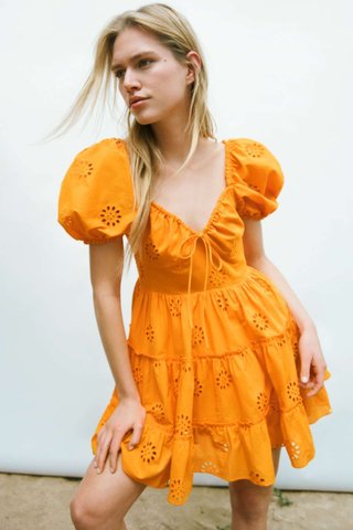 Vestito corto Zara arancione
