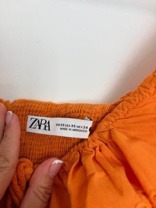 Vestito corto Zara arancione
