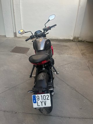 Triumph Trident 660 Gris/Rojo