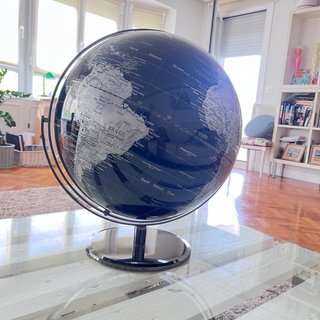 Globo Terraqueo Premium Negro