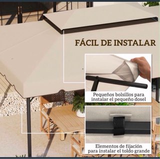 Techo cenador.