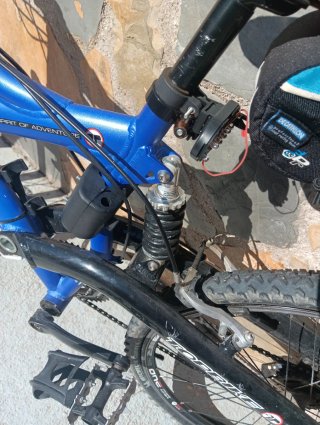 Bicicleta Top Bike Doble Suspensión Azul